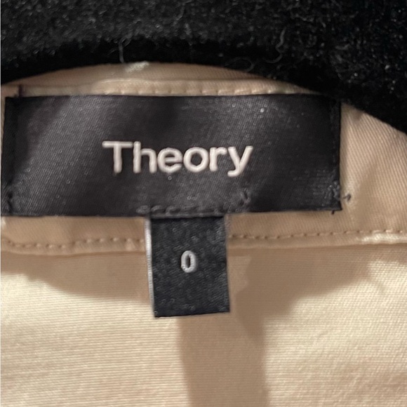 Theory Womens Ivory Collared Long Sleeve Full Length Jumpsuit Pockets, Sz 0 NWOT - Picture 9 of 13